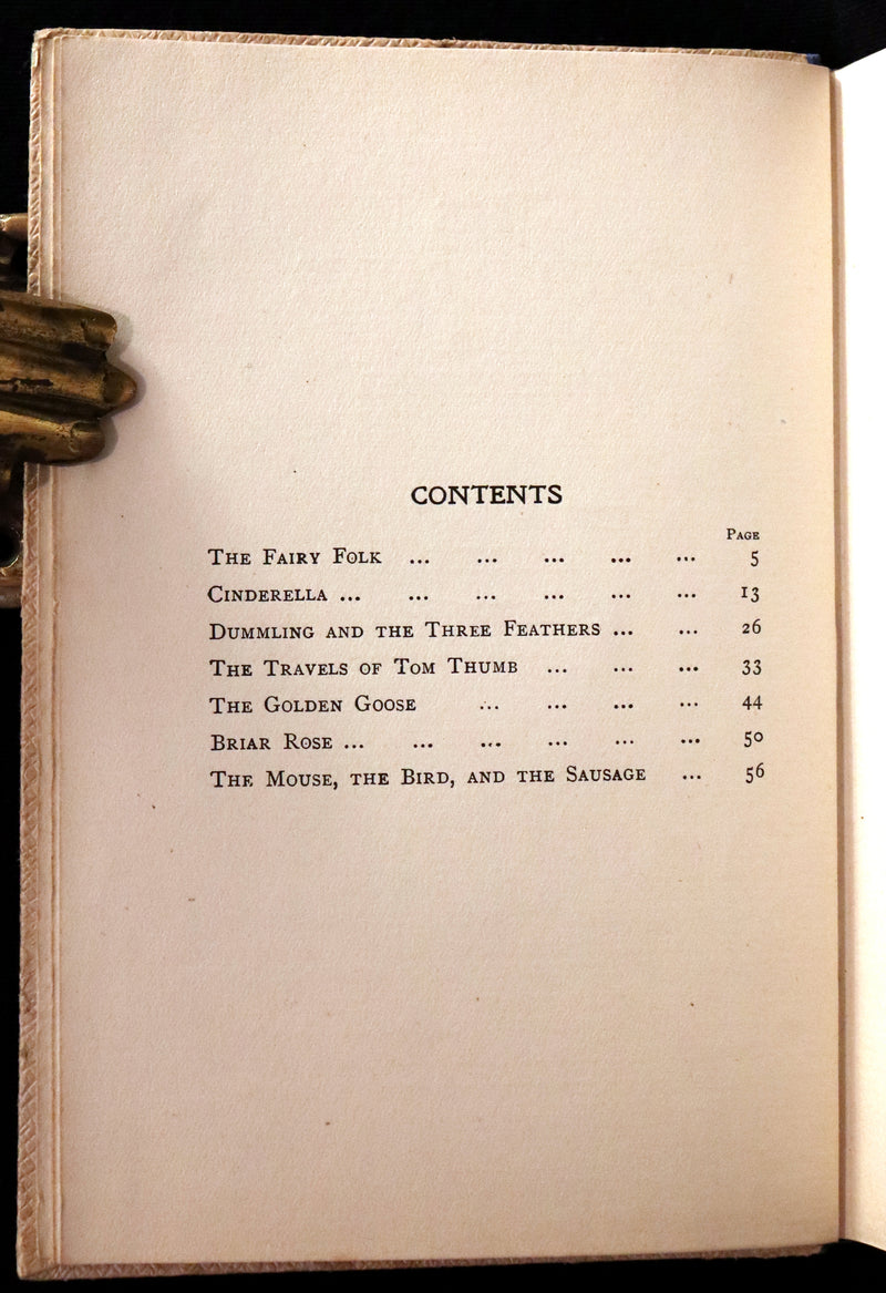 1920 Scarce First Edition - Grimm's Fairy Folk illustrated by Mabel Lucie Attwell.