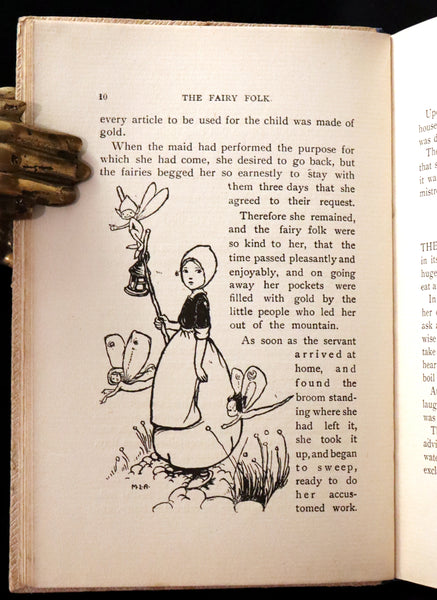 1920 Scarce First Edition - Grimm's Fairy Folk illustrated by Mabel Lucie Attwell.