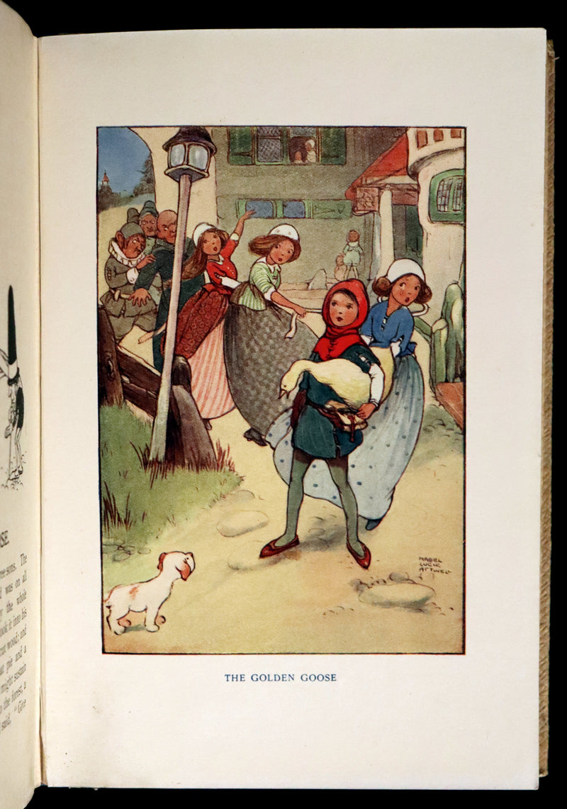 1920 Scarce First Edition - Grimm's Fairy Folk illustrated by Mabel Lucie Attwell.