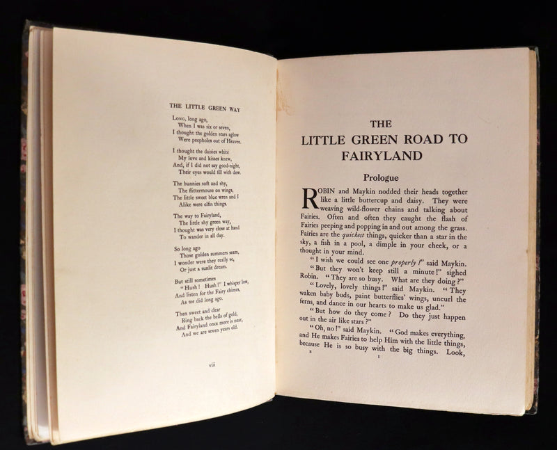 1922 Rare First Edition - The Little Green Road to Fairyland by Ida Rentoul Outhwaite illustrated.