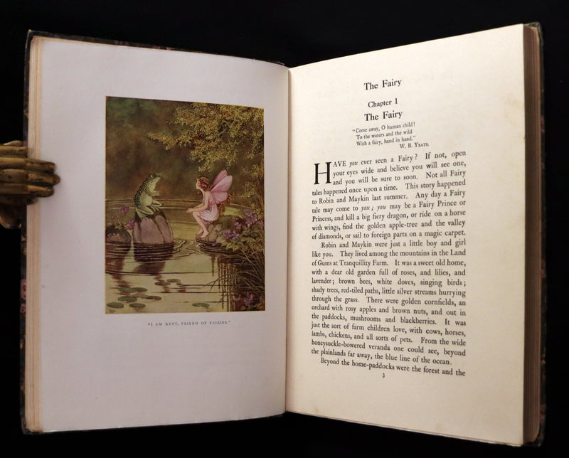 1922 Rare First Edition - The Little Green Road to Fairyland by Ida Rentoul Outhwaite illustrated.