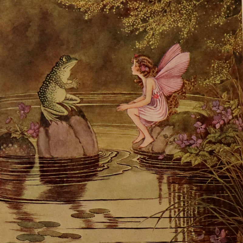 1922 Rare First Edition - The Little Green Road to Fairyland by Ida Rentoul Outhwaite illustrated.