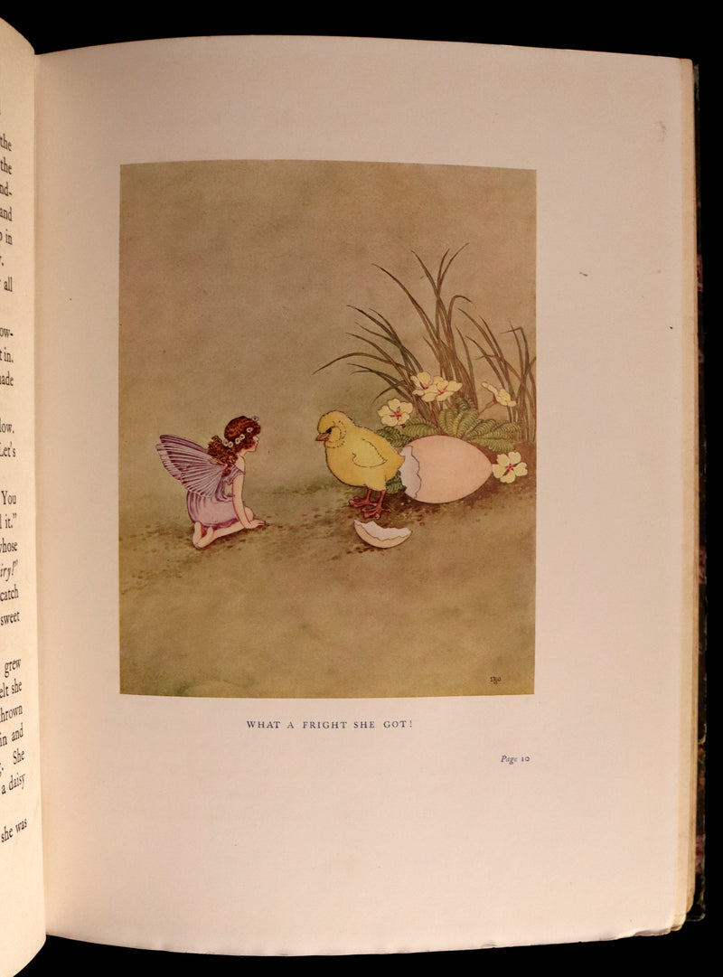 1922 Rare First Edition - The Little Green Road to Fairyland by Ida Rentoul Outhwaite illustrated.