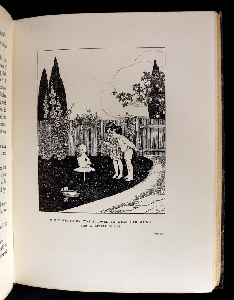 1922 Rare First Edition - The Little Green Road to Fairyland by Ida Rentoul Outhwaite illustrated.
