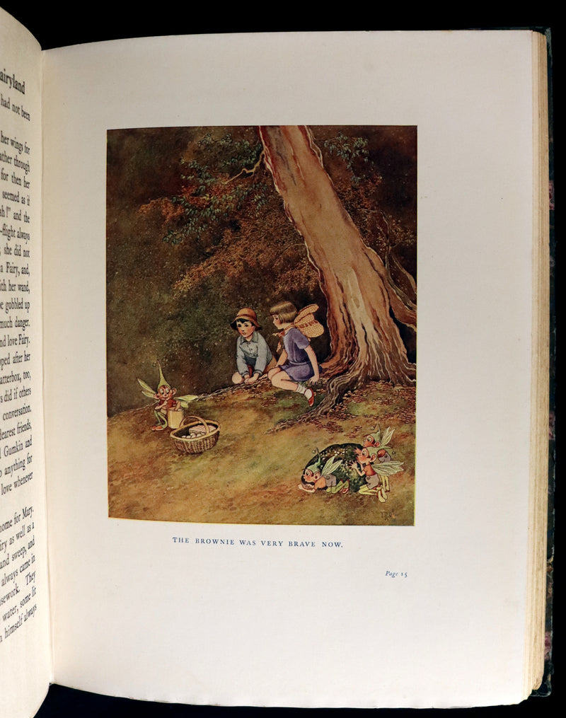 1922 Rare First Edition - The Little Green Road to Fairyland by Ida Rentoul Outhwaite illustrated.