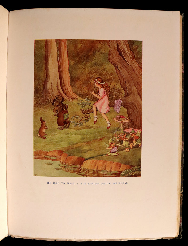 1922 Rare First Edition - The Little Green Road to Fairyland by Ida Rentoul Outhwaite illustrated.