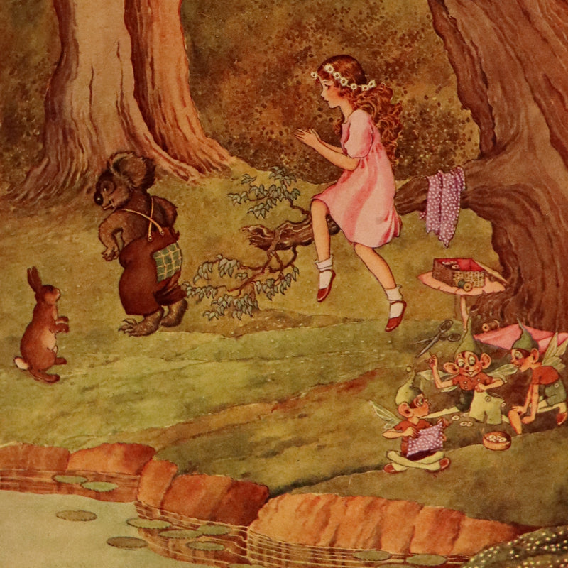 1922 Rare First Edition - The Little Green Road to Fairyland by Ida Rentoul Outhwaite illustrated.
