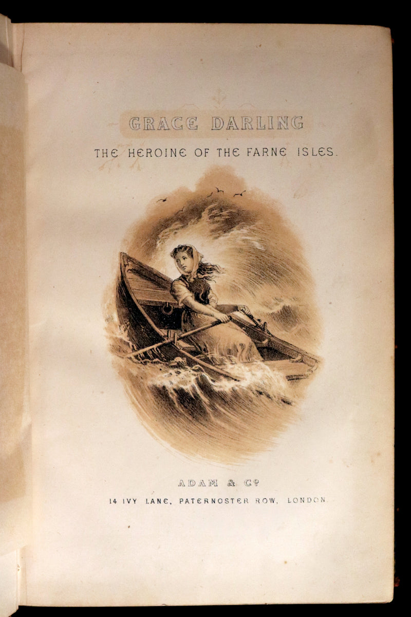 1875 Scarce First Edition - Grace Darling, the Heroine of the Farne Islands Lighthouse by Eva Hope.