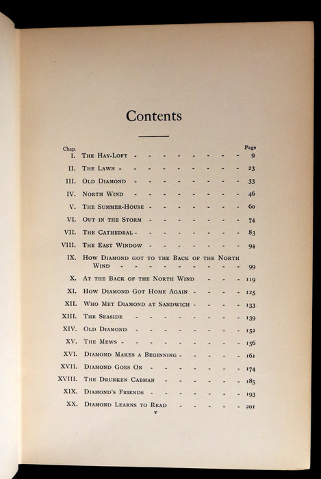 1911 Rare Book - AT THE BACK OF THE NORTH WIND Illustrated by Frank C. Pape.