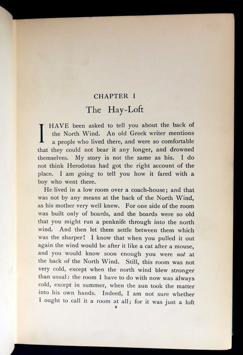 1911 Rare Book - AT THE BACK OF THE NORTH WIND Illustrated by Frank C. Pape.