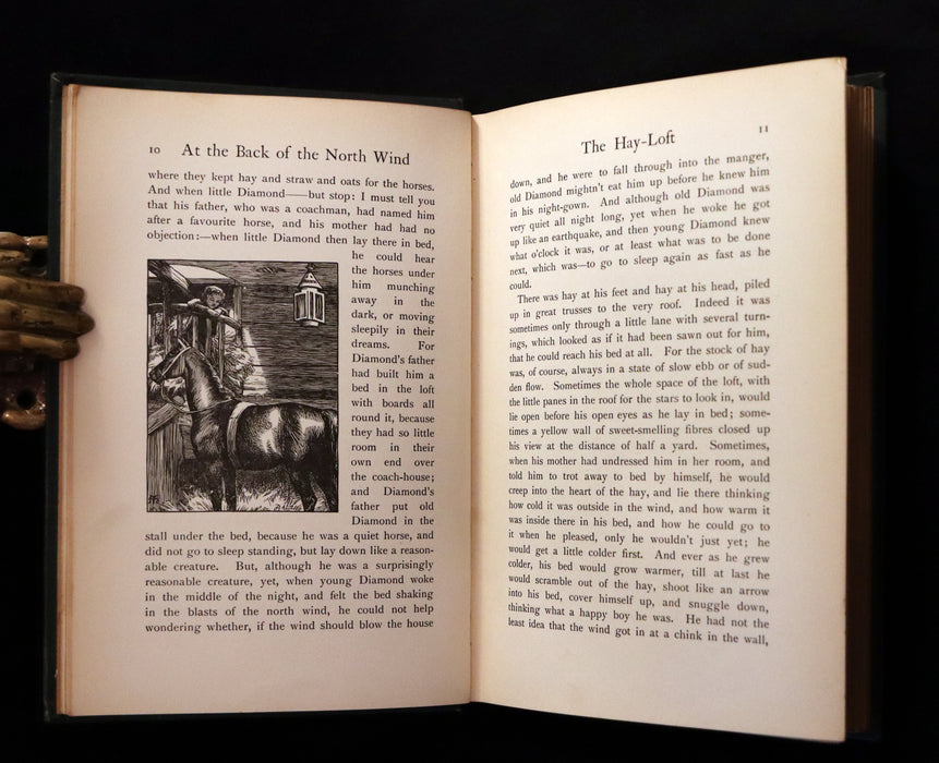 1911 Rare Book - AT THE BACK OF THE NORTH WIND Illustrated by Frank C. Pape.