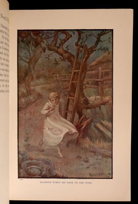 1911 Rare Book - AT THE BACK OF THE NORTH WIND Illustrated by Frank C. Pape.