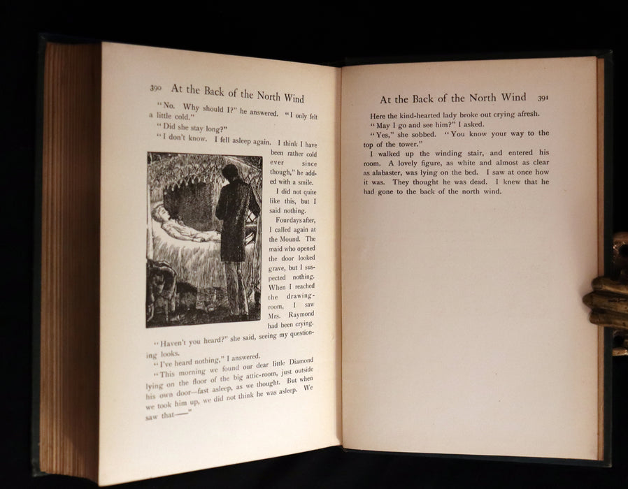 1911 Rare Book - AT THE BACK OF THE NORTH WIND Illustrated by Frank C. Pape.