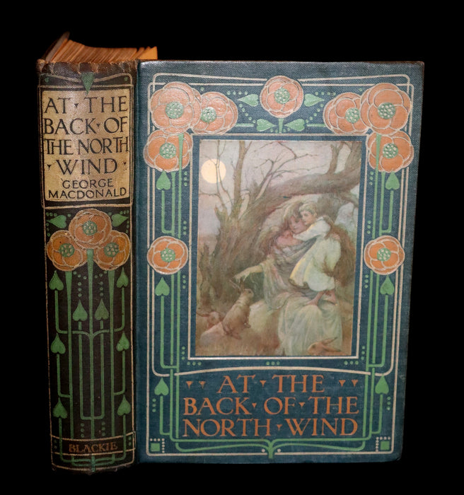 1911 Rare Book - AT THE BACK OF THE NORTH WIND Illustrated by Frank C. Pape.