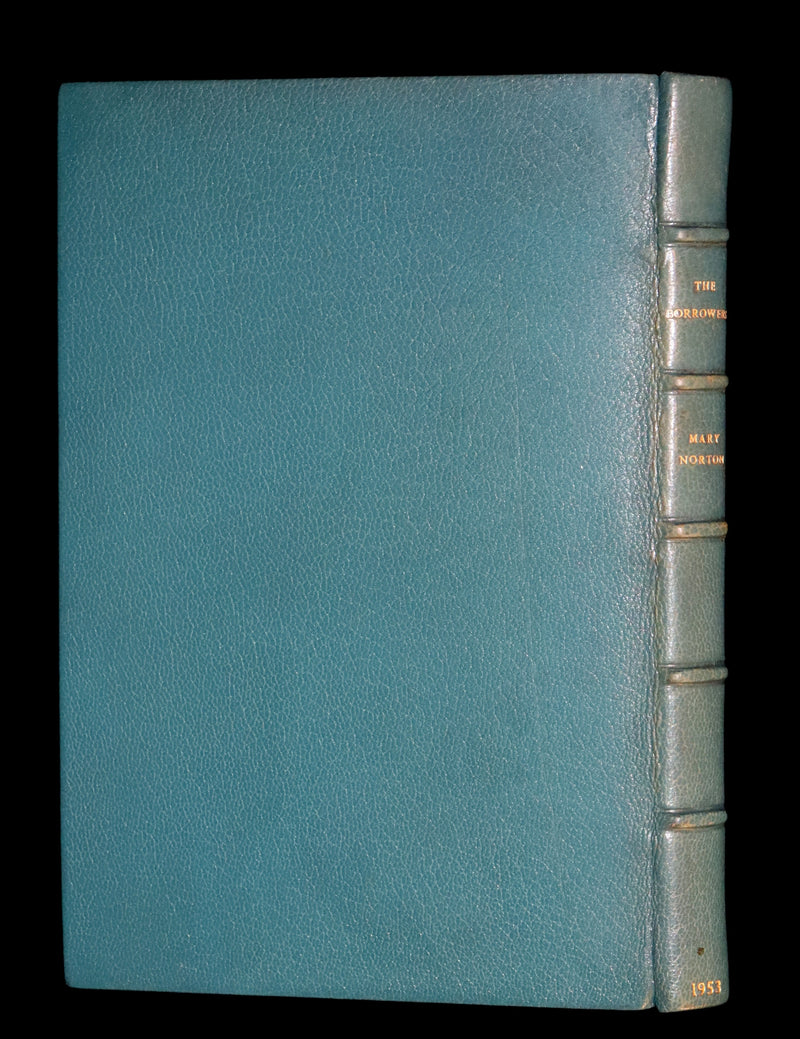 1953 First US Edition beautifully bound by BAYNTUN - THE BORROWERS, tiny people who live secretly in the walls by Mary Norton.