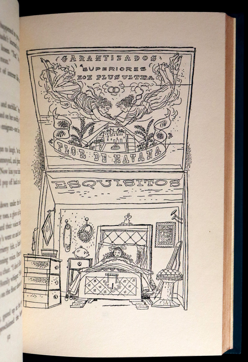 1953 First US Edition beautifully bound by BAYNTUN - THE BORROWERS, tiny people who live secretly in the walls by Mary Norton.