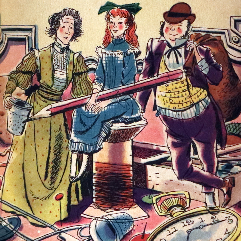 1953 First US Edition beautifully bound by BAYNTUN - THE BORROWERS, tiny people who live secretly in the walls by Mary Norton.