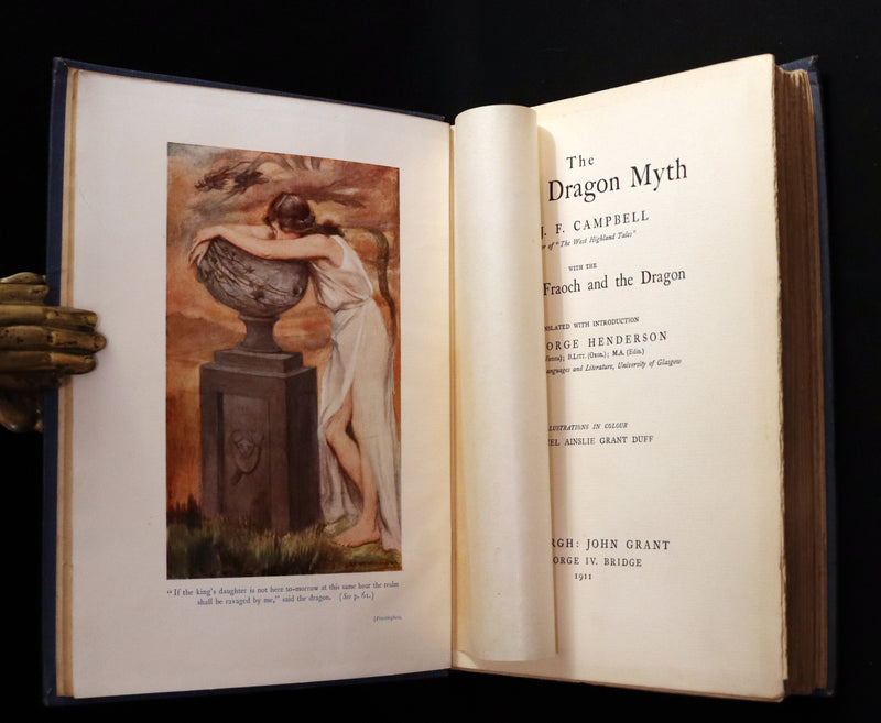 1911 Rare First Edition - The CELTIC DRAGON MYTH with the Geste of Faroch and the Dragon.