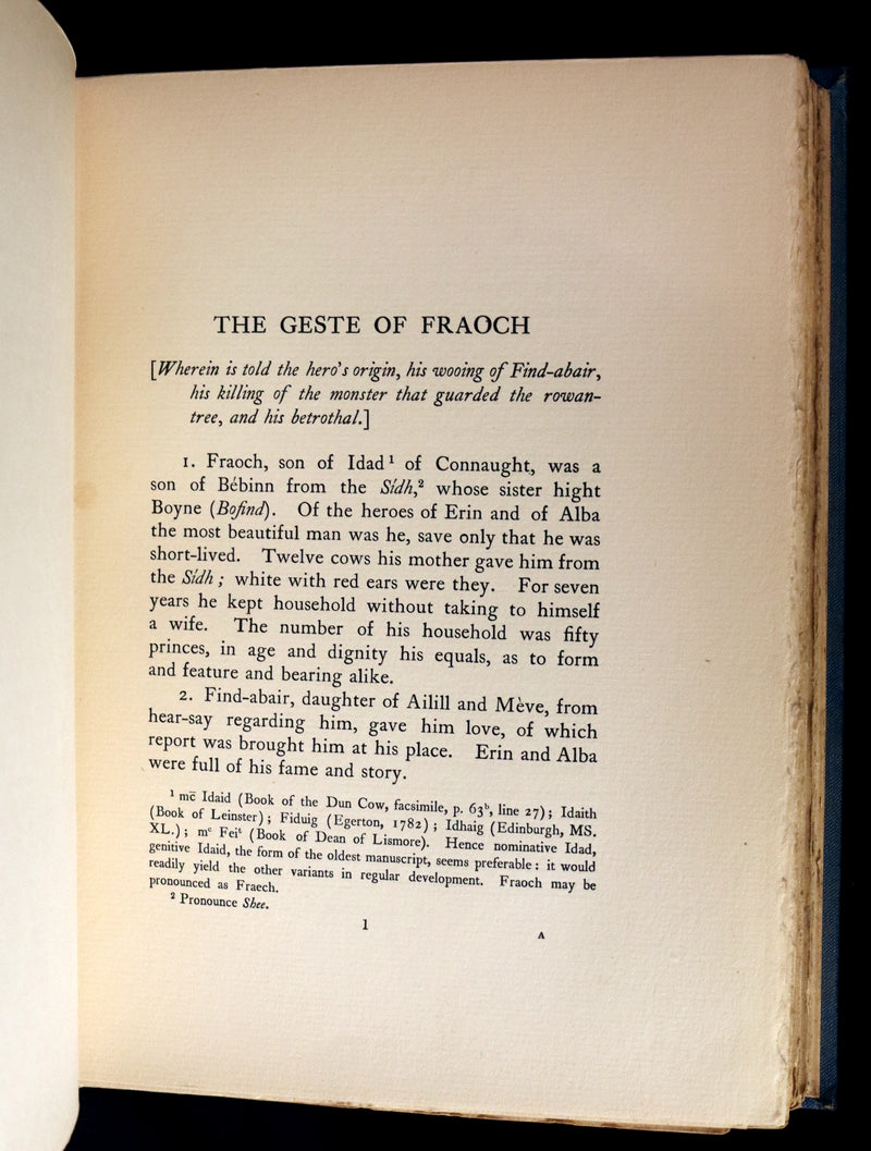 1911 Rare First Edition - The CELTIC DRAGON MYTH with the Geste of Faroch and the Dragon.