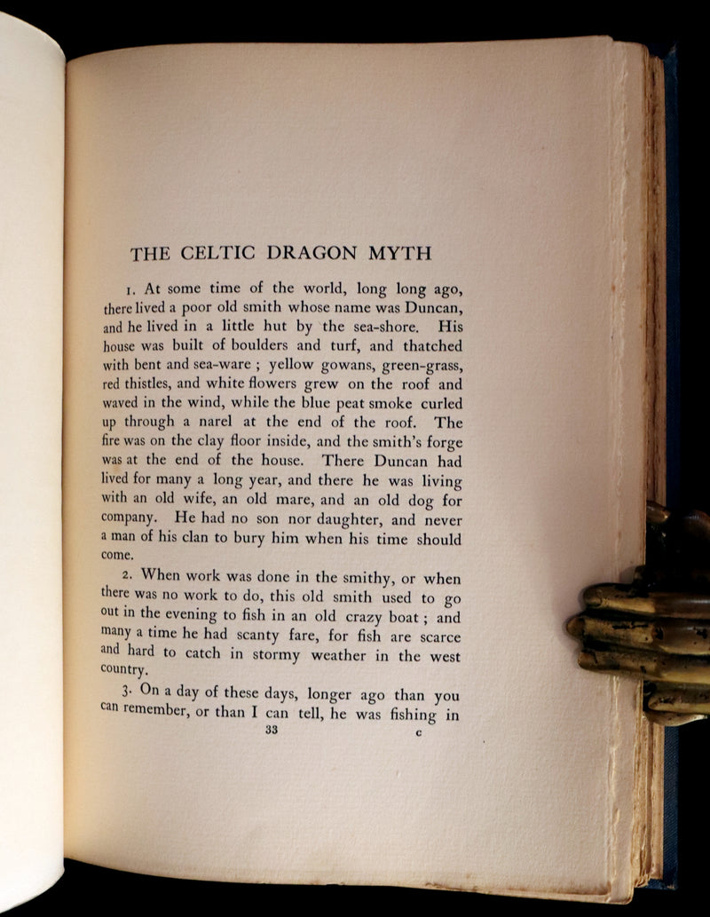 1911 Rare First Edition - The CELTIC DRAGON MYTH with the Geste of Faroch and the Dragon.