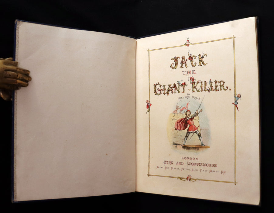 1888 Rare First Edition - JACK THE GIANT KILLER color illustrated by Richard Doyle.