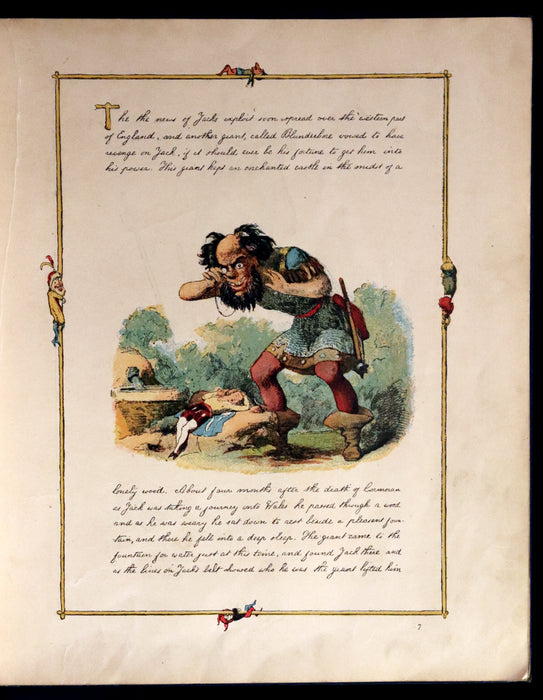 1888 Rare First Edition - JACK THE GIANT KILLER color illustrated by Richard Doyle.