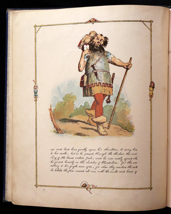 1888 Rare First Edition - JACK THE GIANT KILLER color illustrated by Richard Doyle.