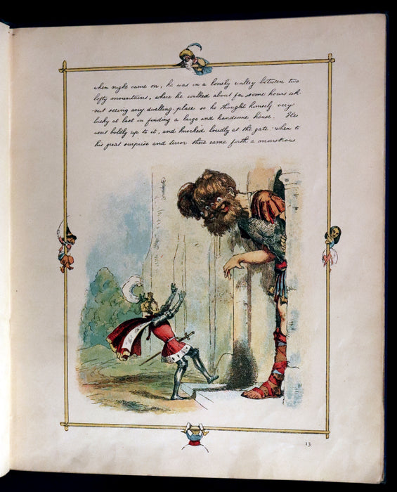 1888 Rare First Edition - JACK THE GIANT KILLER color illustrated by Richard Doyle.