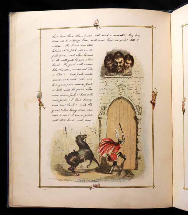 1888 Rare First Edition - JACK THE GIANT KILLER color illustrated by Richard Doyle.