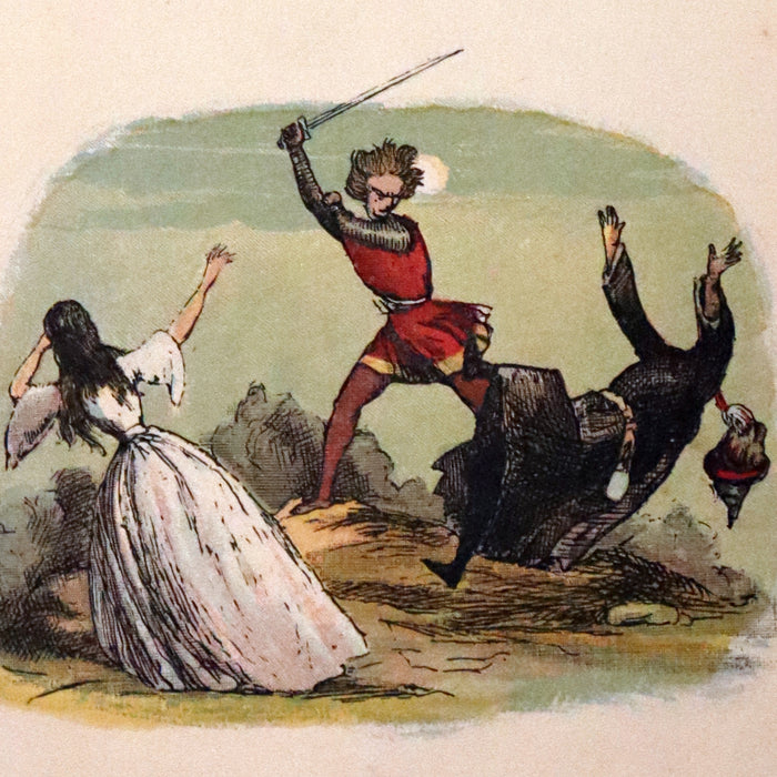 1888 Rare First Edition - JACK THE GIANT KILLER color illustrated by Richard Doyle.