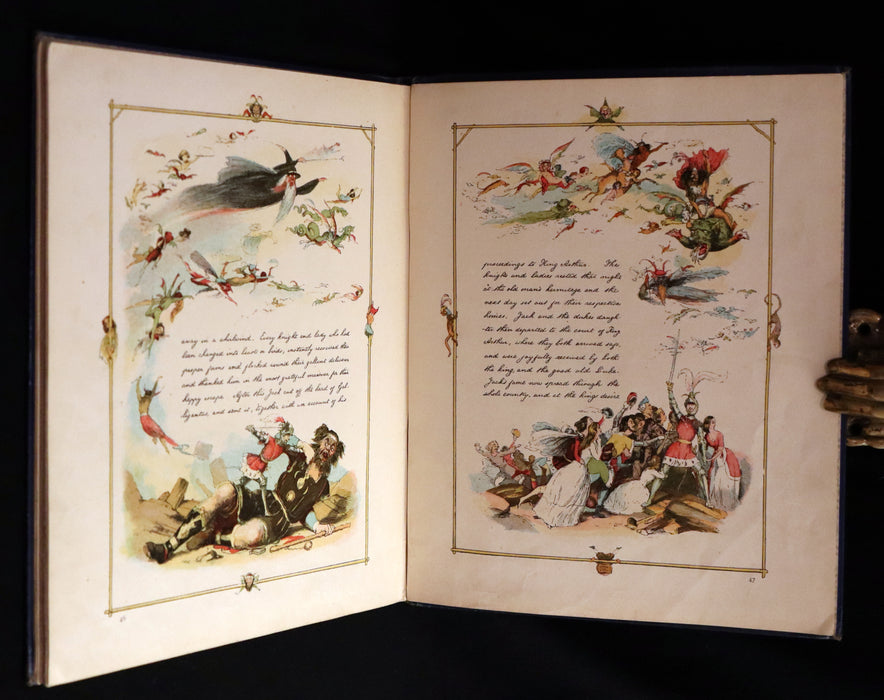 1888 Rare First Edition - JACK THE GIANT KILLER color illustrated by Richard Doyle.