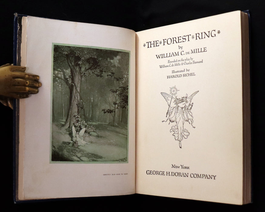 1914 Rare First Edition - THE FOREST RING by William C. De Mille, illustrated by Harold Sichel.