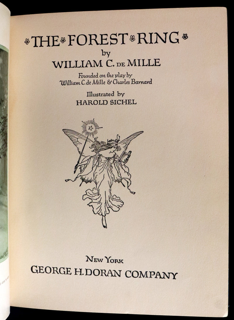 1914 Rare First Edition - THE FOREST RING by William C. De Mille, illustrated by Harold Sichel.