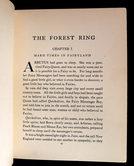 1914 Rare First Edition - THE FOREST RING by William C. De Mille, illustrated by Harold Sichel.