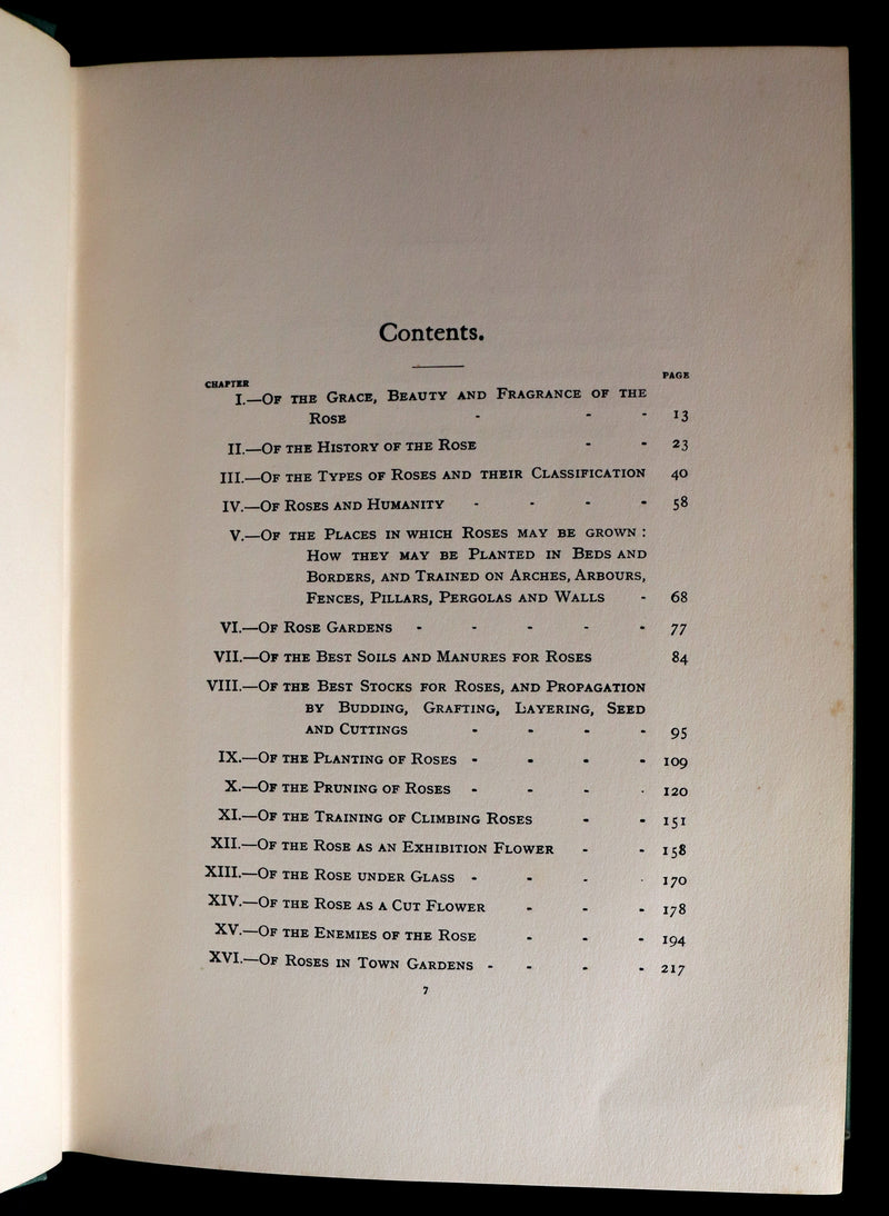 1914 Scarce Gardening Book - ROSES AND ROSE GARDENS by Walter P. Wright.