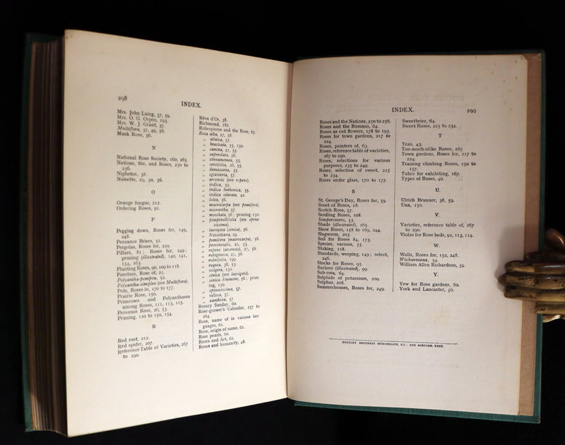 1914 Scarce Gardening Book - ROSES AND ROSE GARDENS by Walter P. Wright.