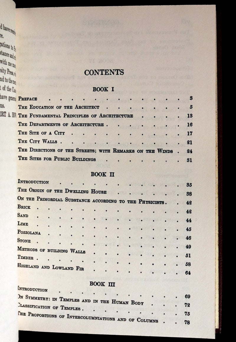 1960 ARCHITECTURE Book bound by Bayntun - Vitruvius, The Ten Books on Architecture.