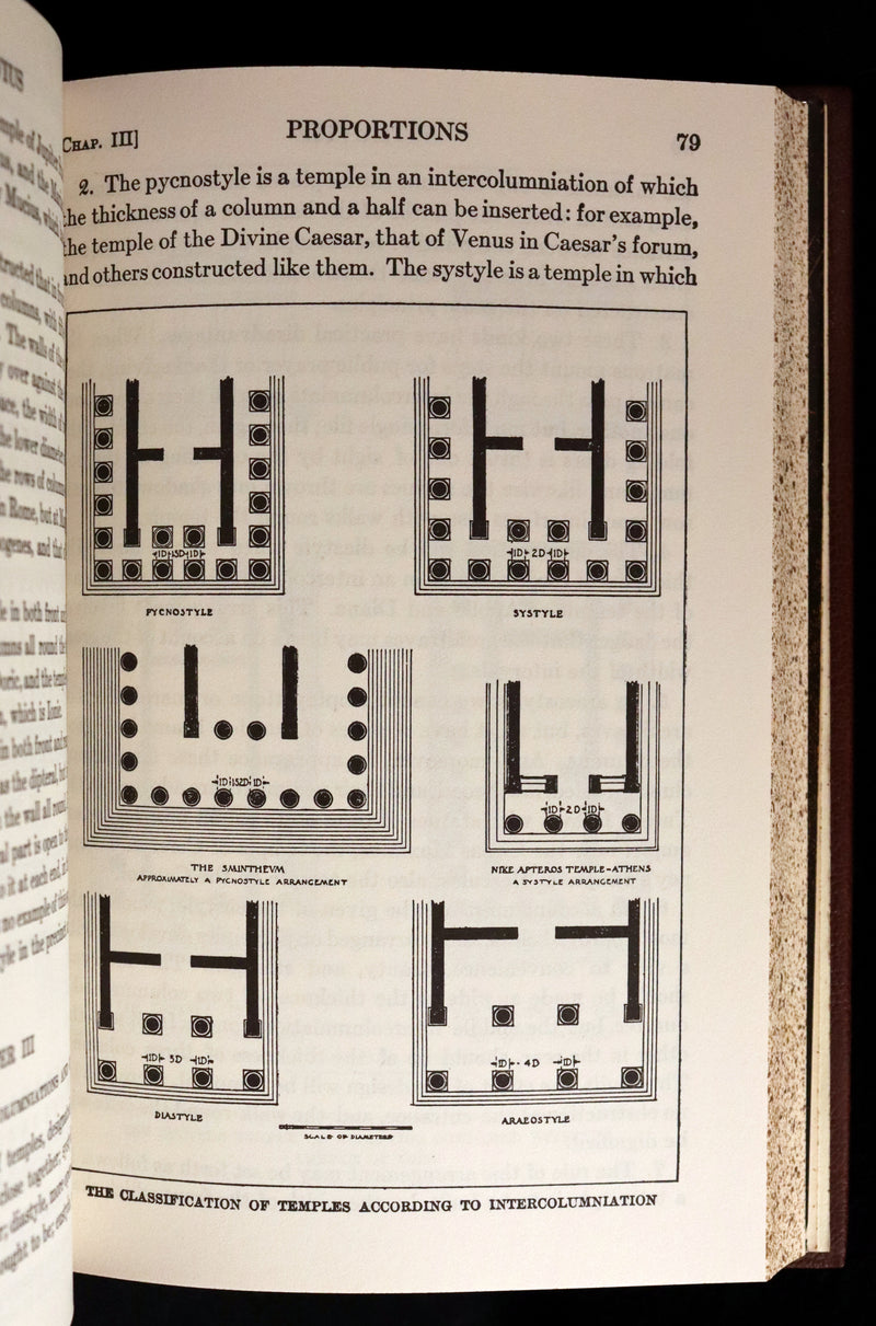 1960 ARCHITECTURE Book bound by Bayntun - Vitruvius, The Ten Books on Architecture.