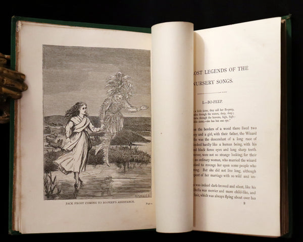 1870 Scarce First Edition ~ The Lost Legends of the Nursery Songs by Mary Senior Clark. Illustrated.