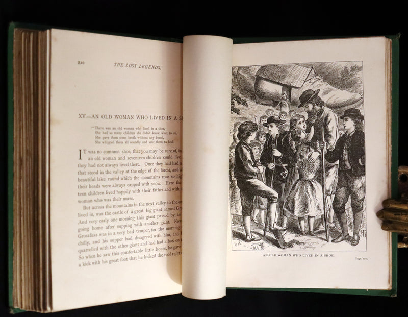 1870 Scarce First Edition ~ The Lost Legends of the Nursery Songs by Mary Senior Clark. Illustrated.