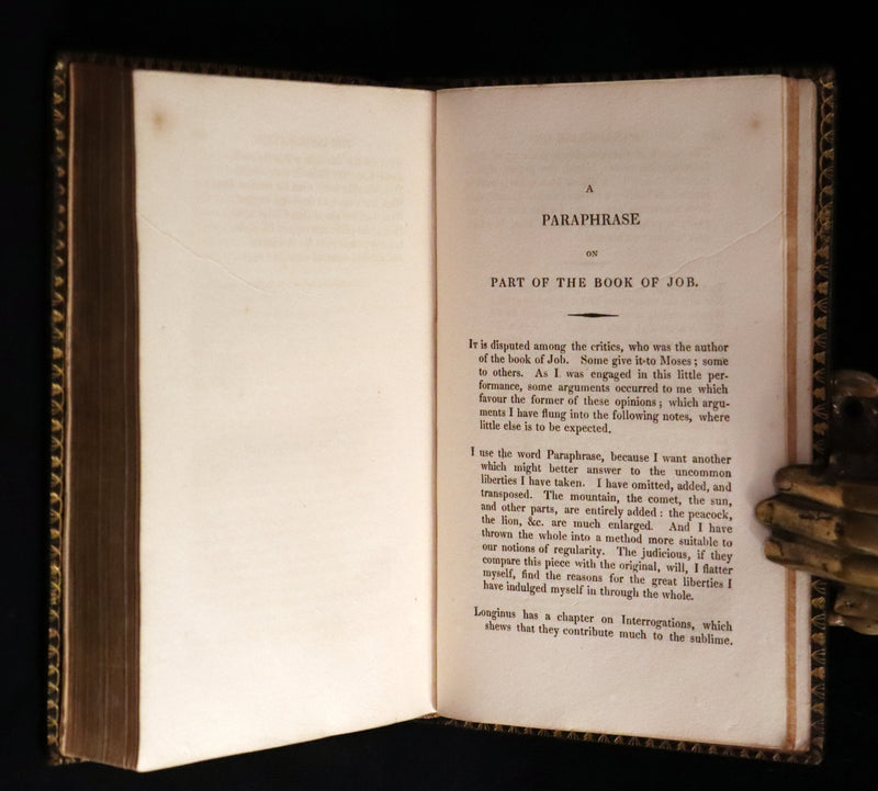 1821 Rare Book ~ The Complaint, or, Night Thoughts on Life, Death, and Immortality by Edward Young.