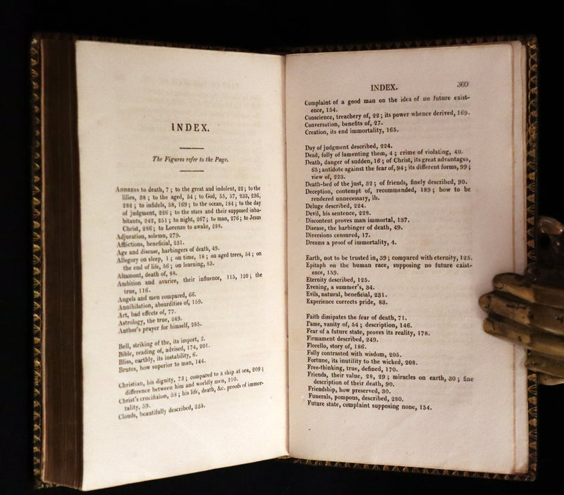1821 Rare Book ~ The Complaint, or, Night Thoughts on Life, Death, and Immortality by Edward Young.