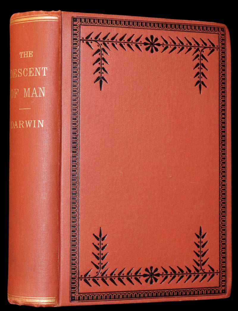 1899 Rare Book - CHARLES DARWIN - The DESCENT OF MAN and Selection in Relation to Sex.