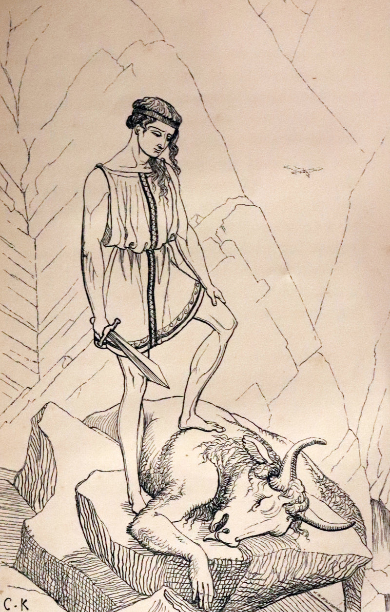 1856 KNICKERBOCKER PRESS Bindery - The Heroes or Greek Fairy Tales by Charles Kingsley. First Edition.