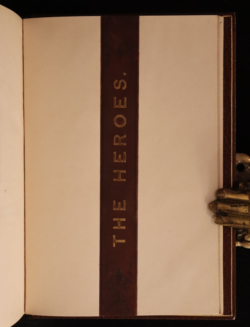 1856 KNICKERBOCKER PRESS Bindery - The Heroes or Greek Fairy Tales by Charles Kingsley. First Edition.