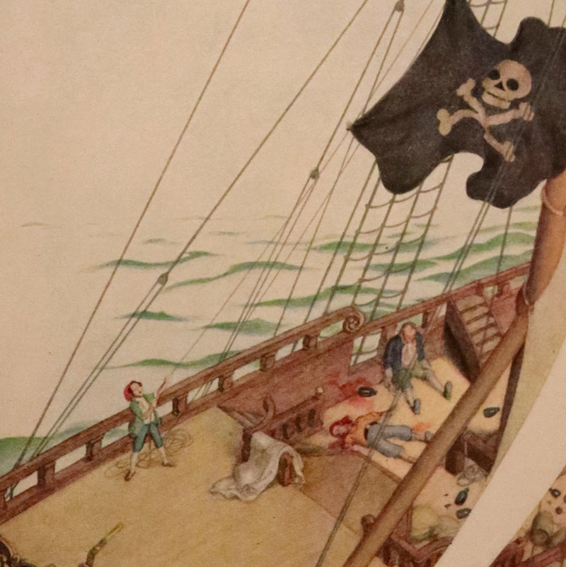 1927 Birdsall Binding - TREASURE ISLAND by Stevenson. First DULAC Illustrated Edition.