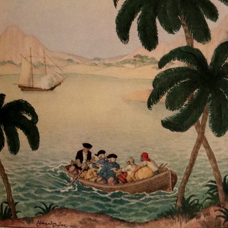 1927 Birdsall Binding - TREASURE ISLAND by Stevenson. First DULAC Illustrated Edition.