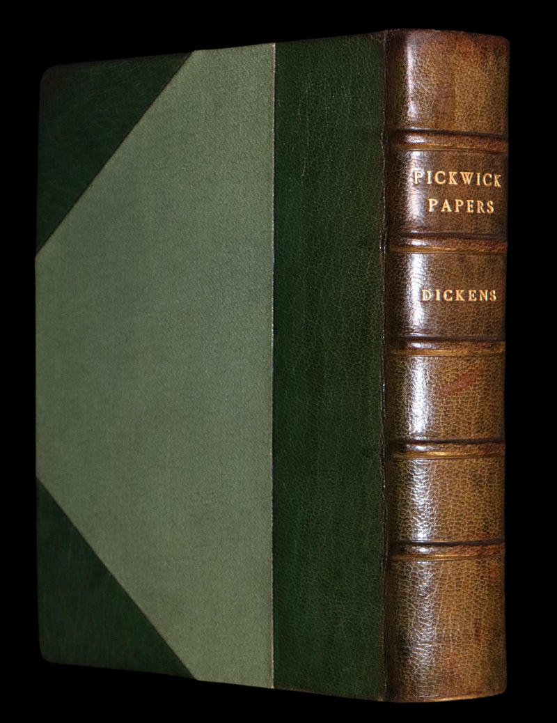 1904 Sangorski & Sutcliffe binding - Dickens' Posthumous Papers of the Pickwick Club.