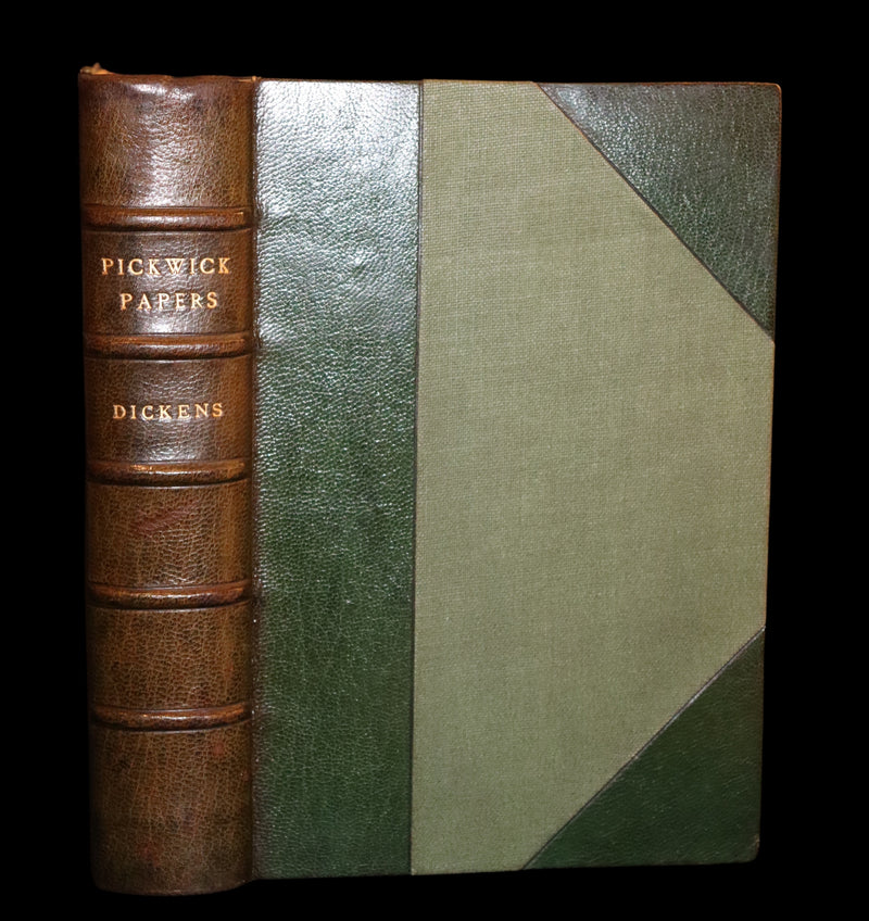 1904 Sangorski & Sutcliffe binding - Dickens' Posthumous Papers of the Pickwick Club.