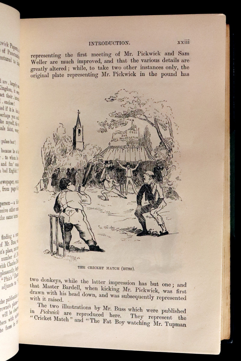1904 Sangorski & Sutcliffe binding - Dickens' Posthumous Papers of the Pickwick Club.